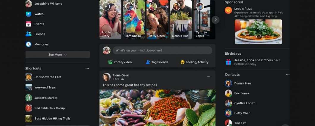 Facebook: Новая настольная версия в предложении