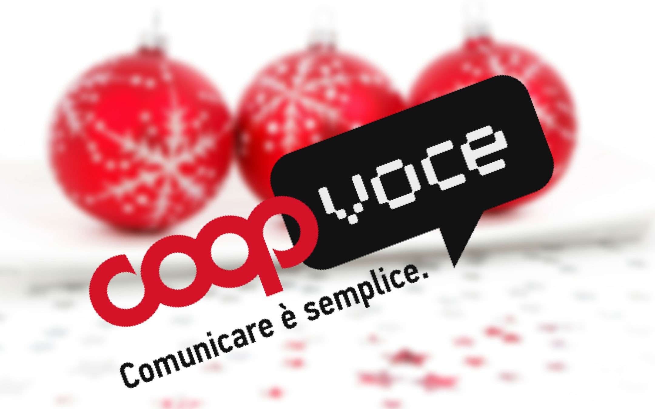 CoopVoce: per Natale 1000 minuti o 10GB in 4G a 2€