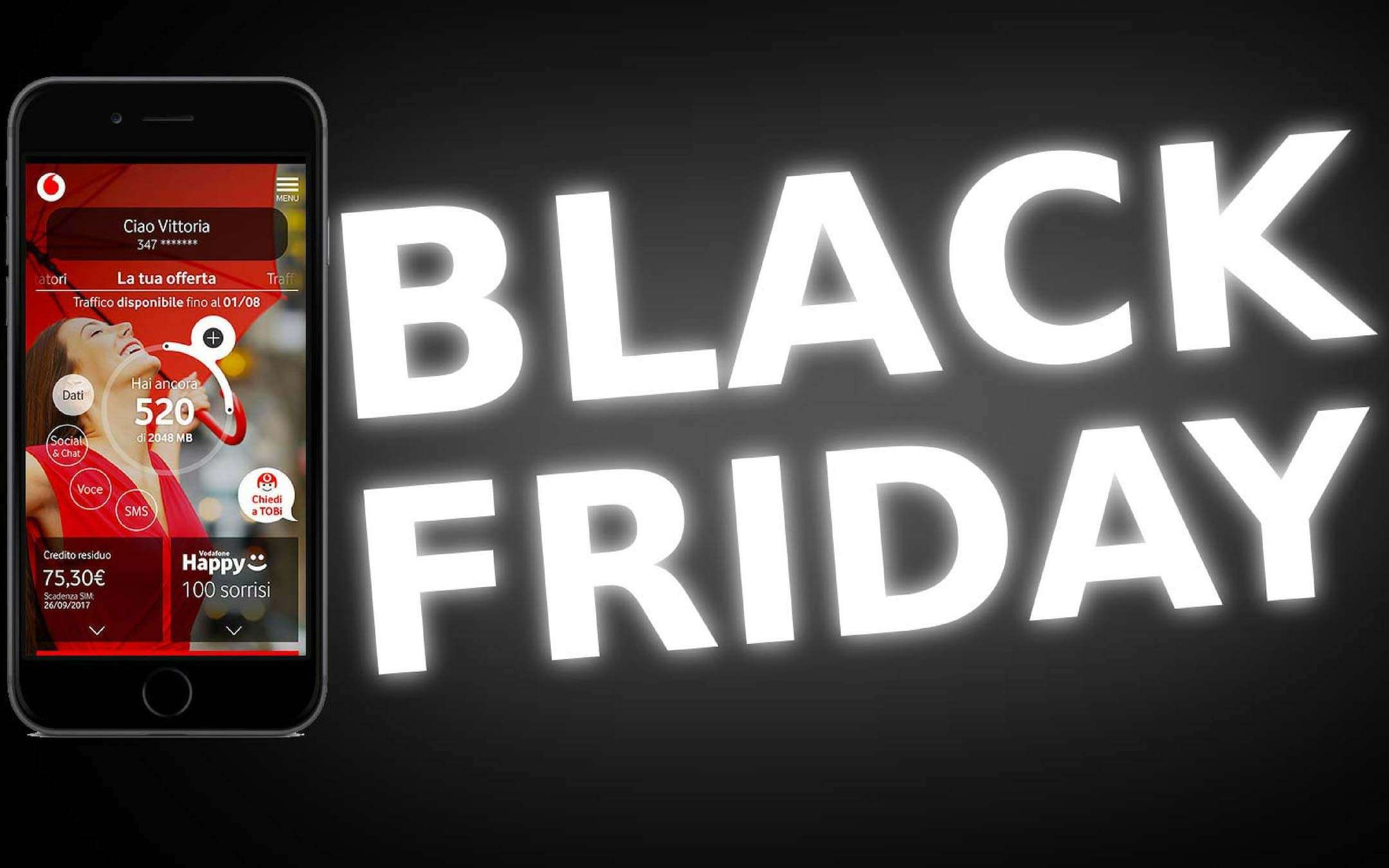 Vodafone Happy Friday: speciale Black Friday