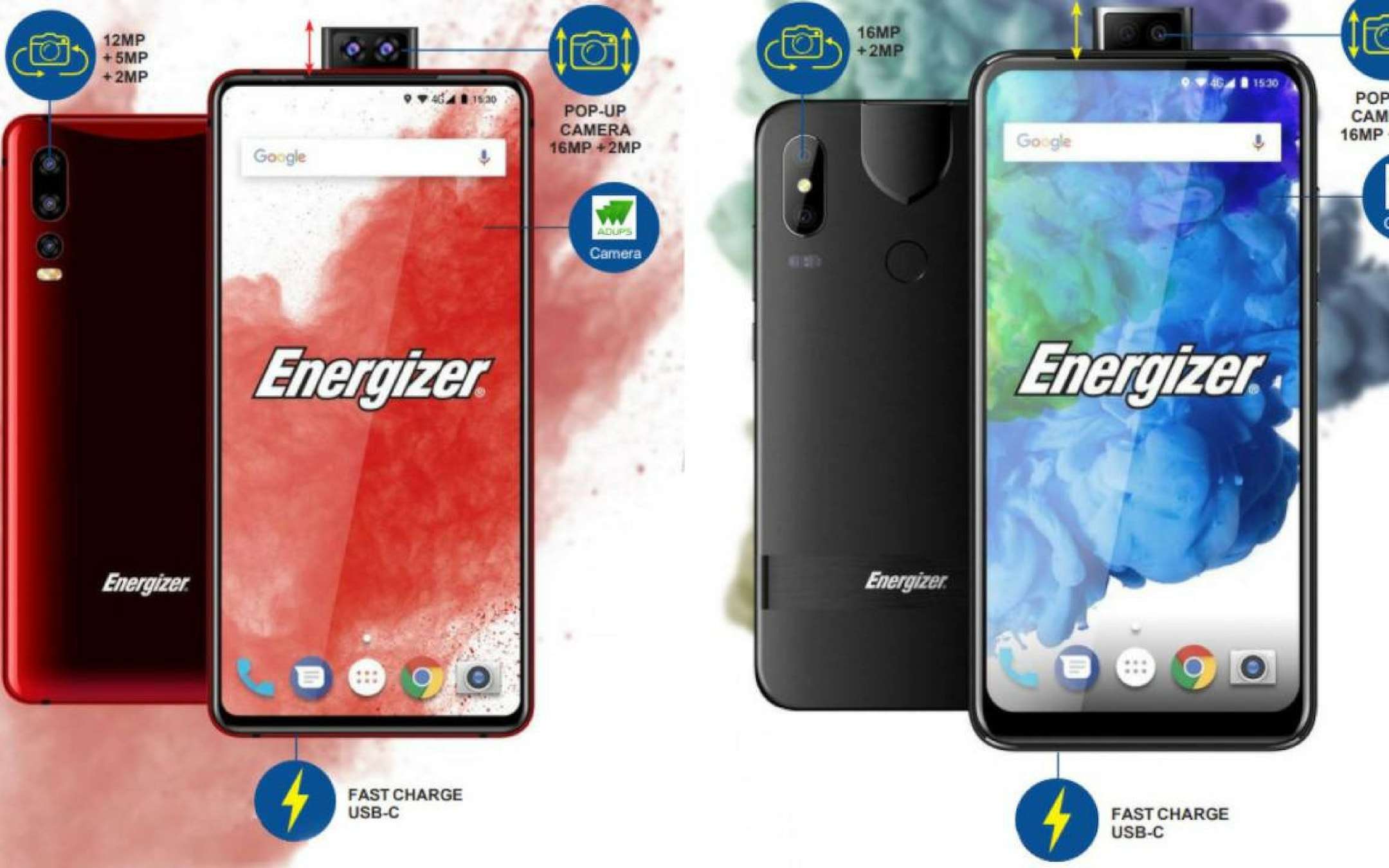 Energizer: lo smartphone con camera popup al MWC