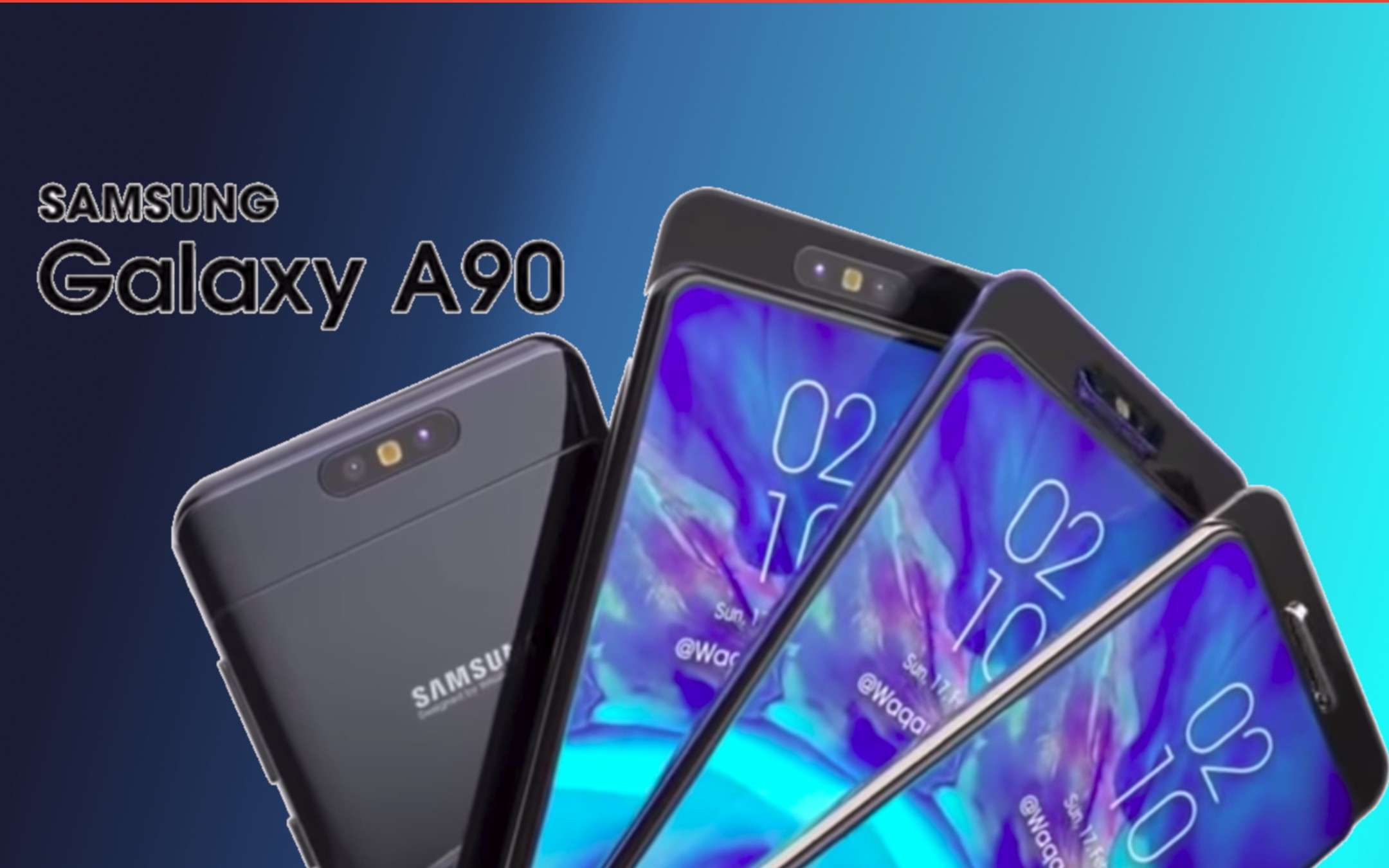 Samsung Galaxy A90 con fotocamera rotante: concept