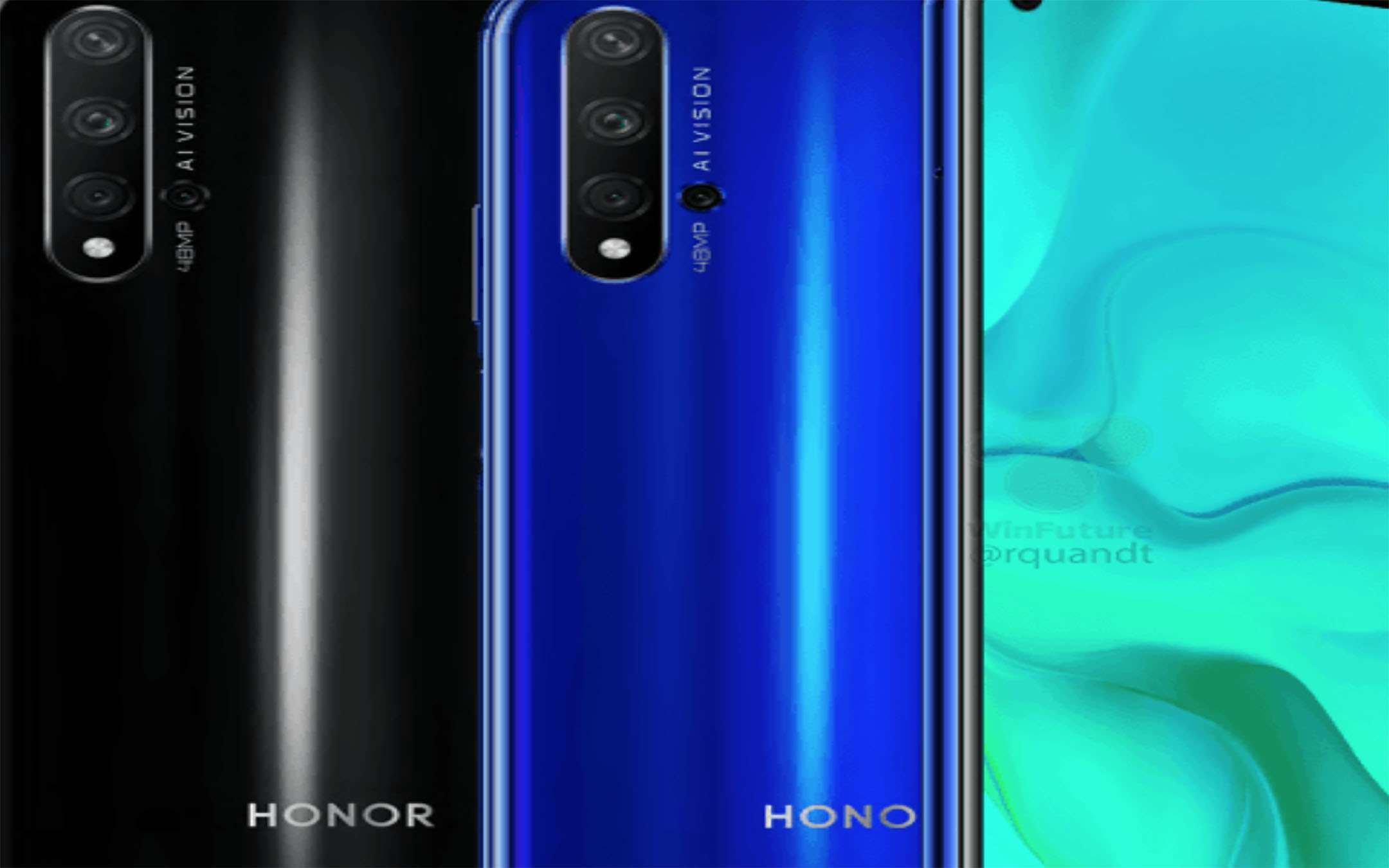 I prezzi di Honor 20 e 20 Pro trapelati pre-lancio