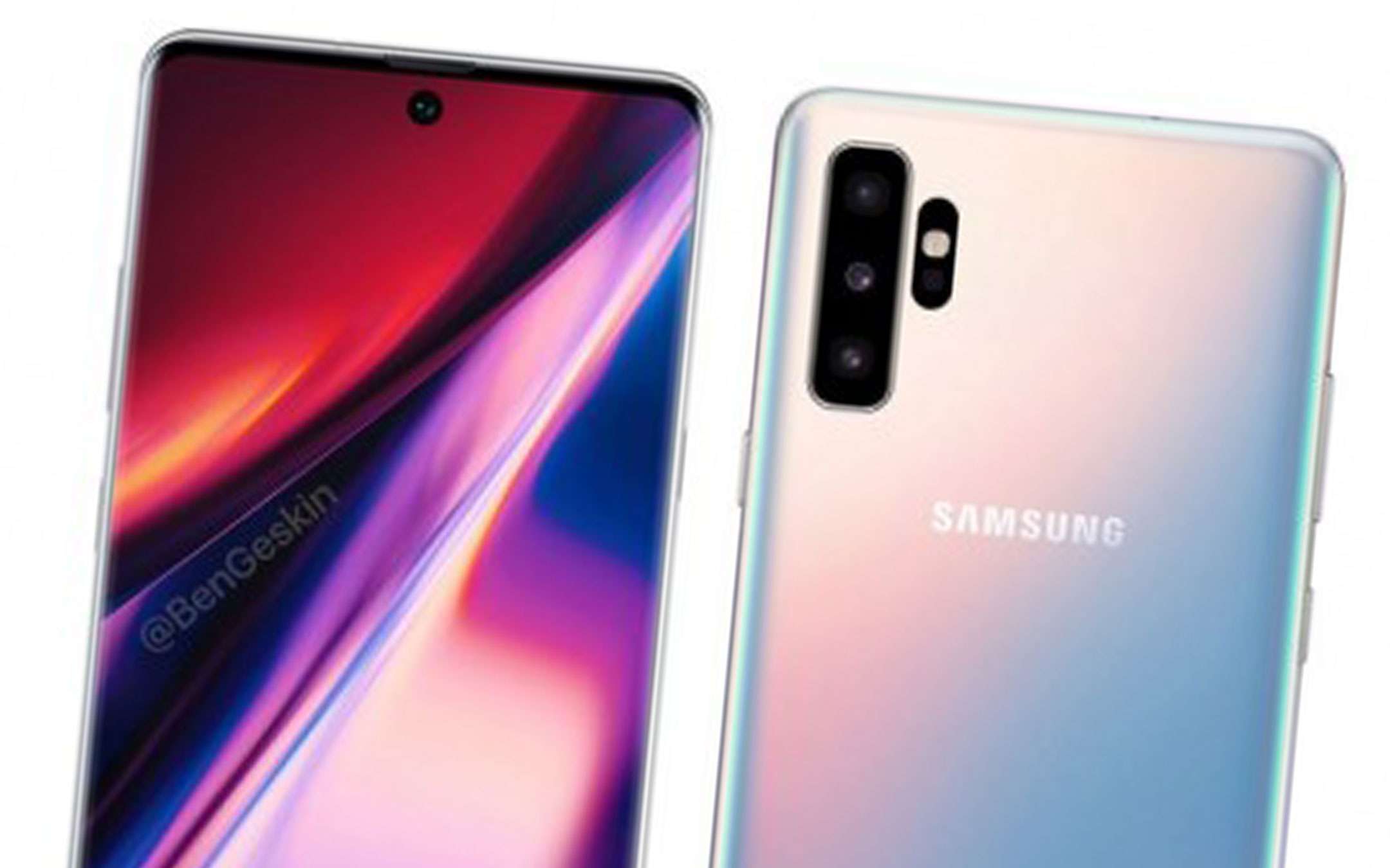 Samsung Galaxy Note 10 senza jack e bottoni fisici