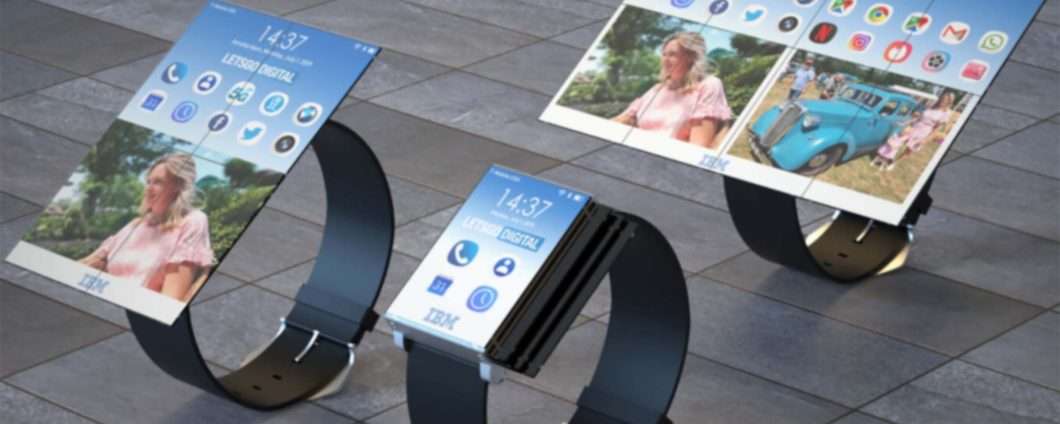 IBM: smartwatch pieghevole che diventa smartphone