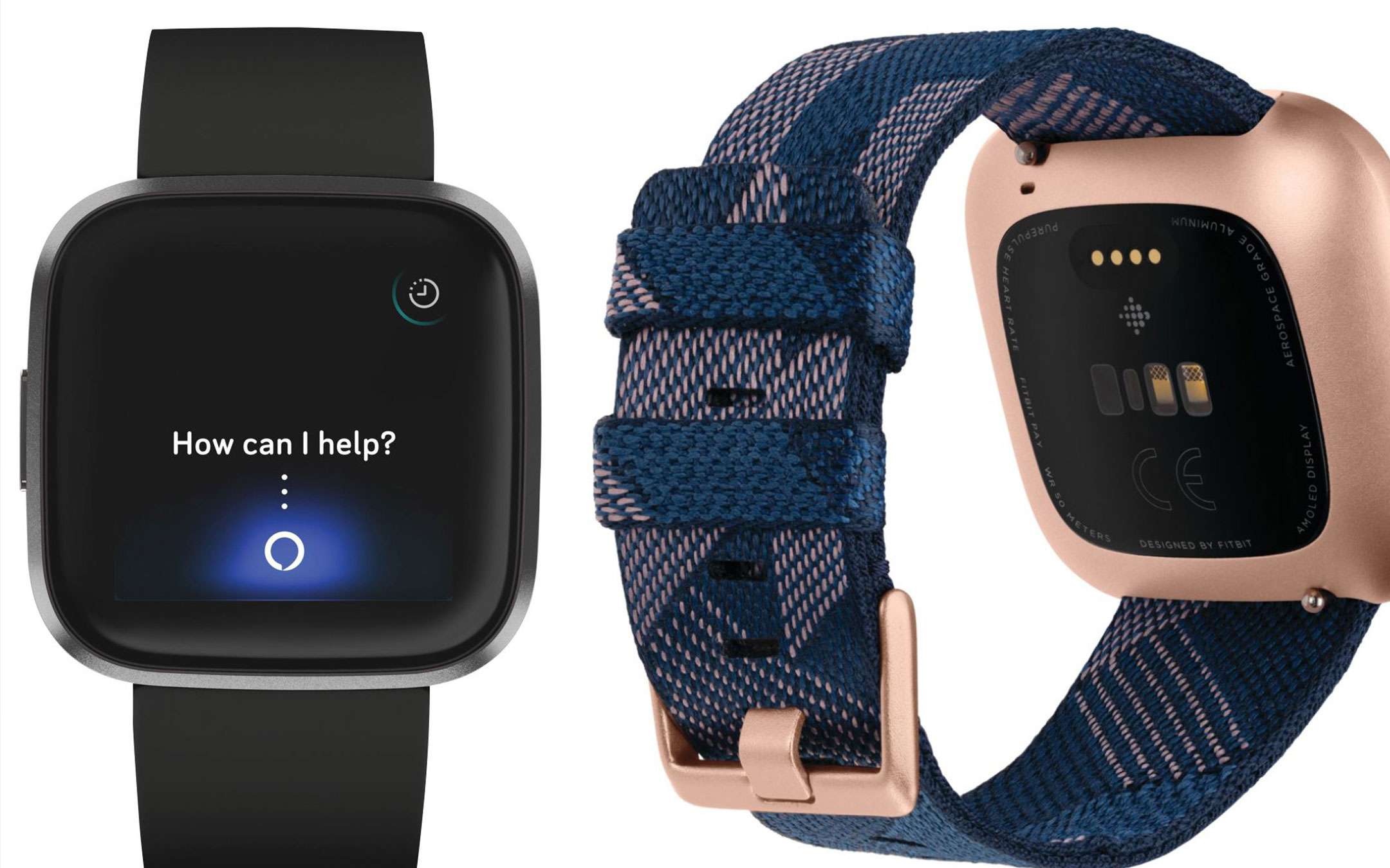 Fitbit Versa 2 in un render: è Alexa quella?