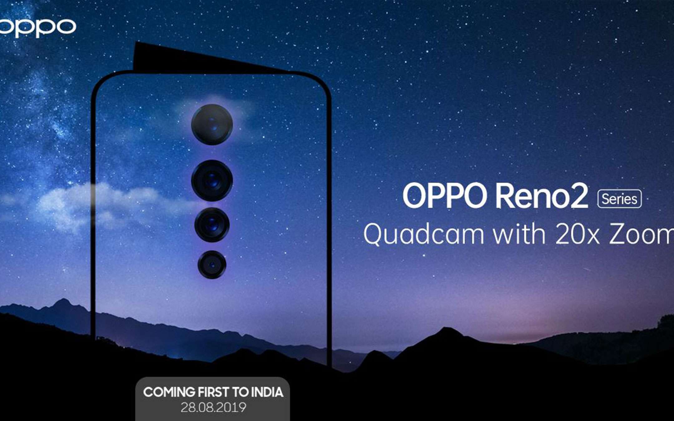 OPPO Reno2 in arrivo il 28 agosto, è ufficiale