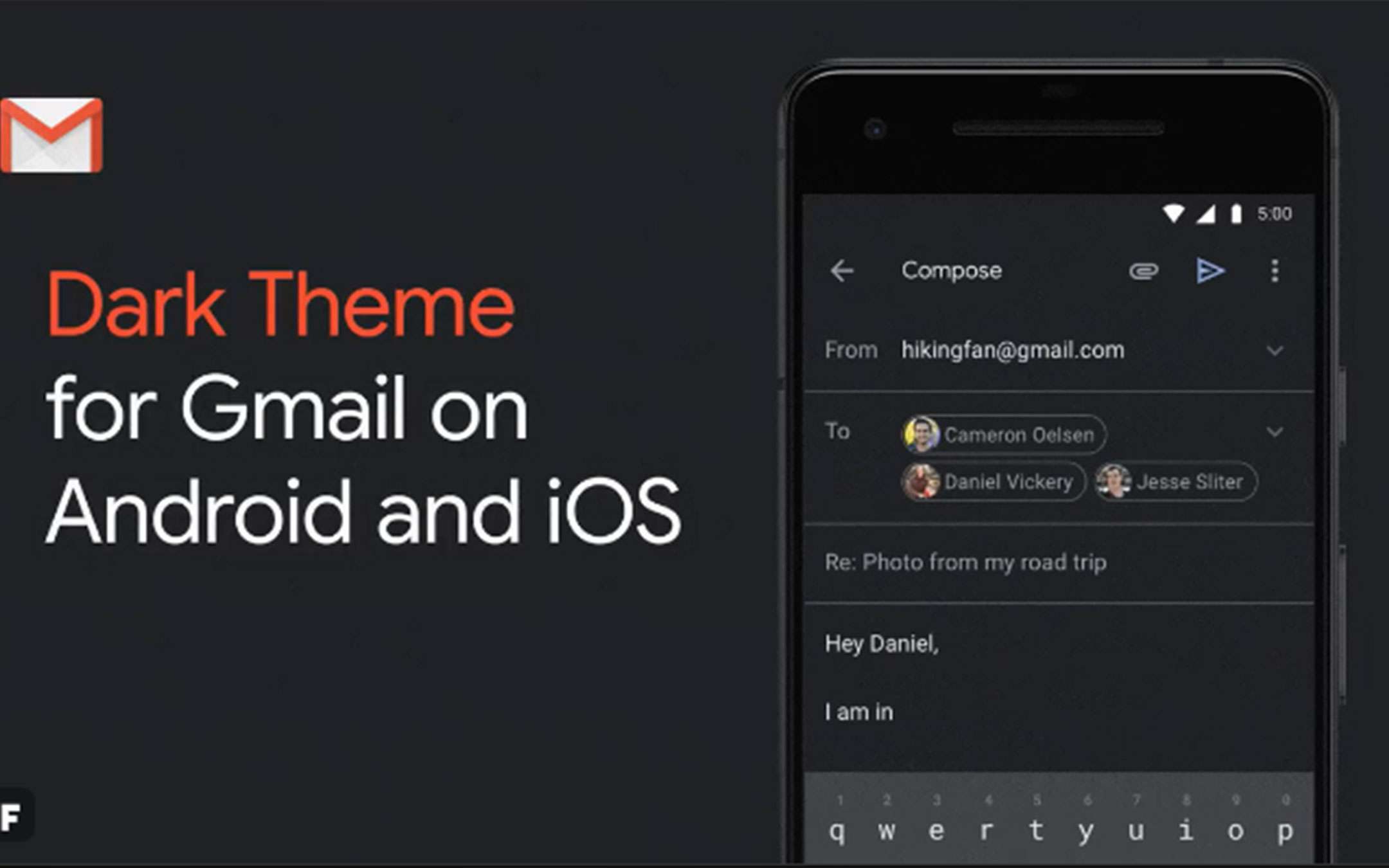 Gmail: ecco la dark mode per Android 10 e iOS