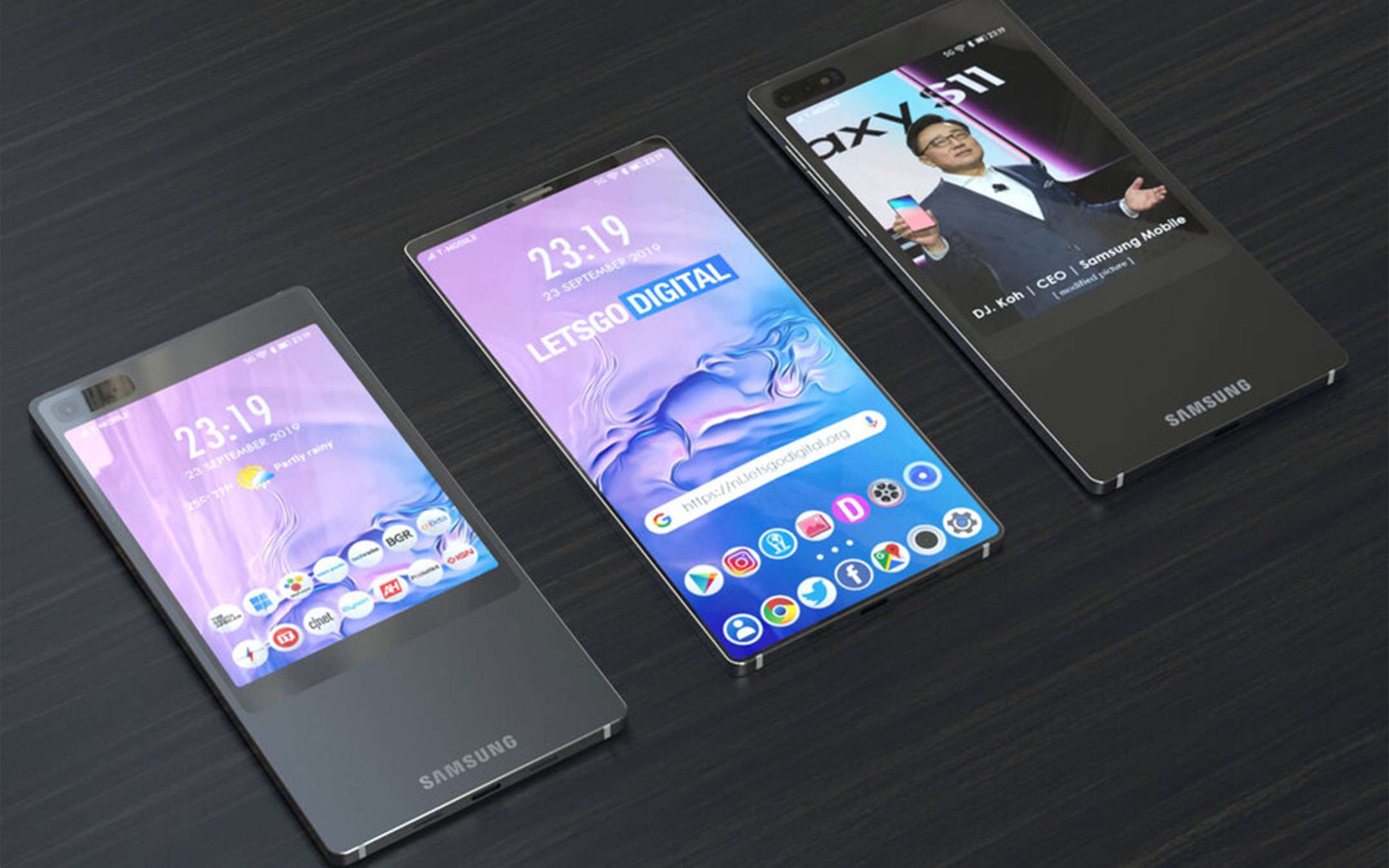 Samsung potrebbe cedere al display posteriore Samsung potrebbe cedere al display posteriore