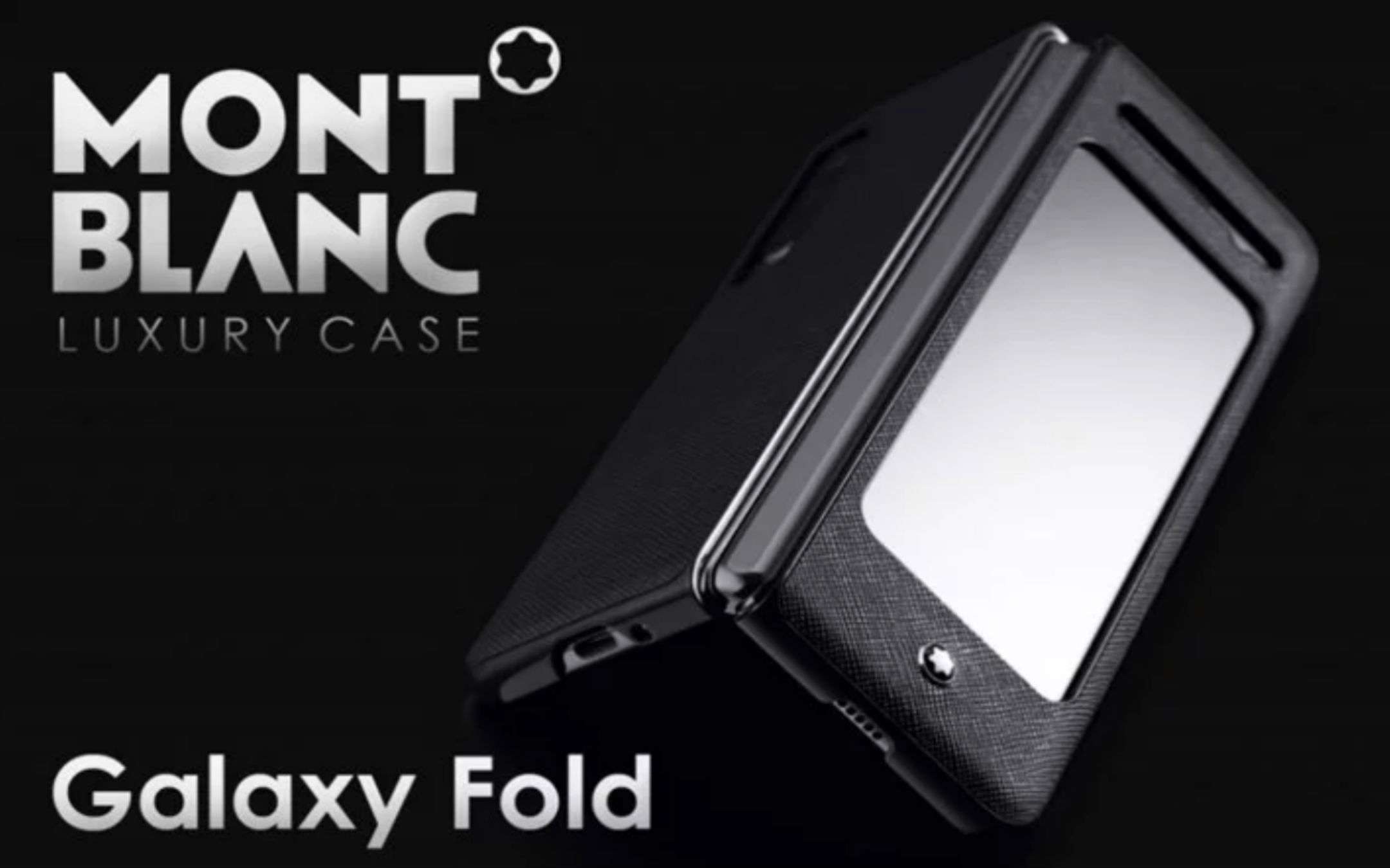 Samsung Galaxy Fold 5G: la custodia è Montblanc