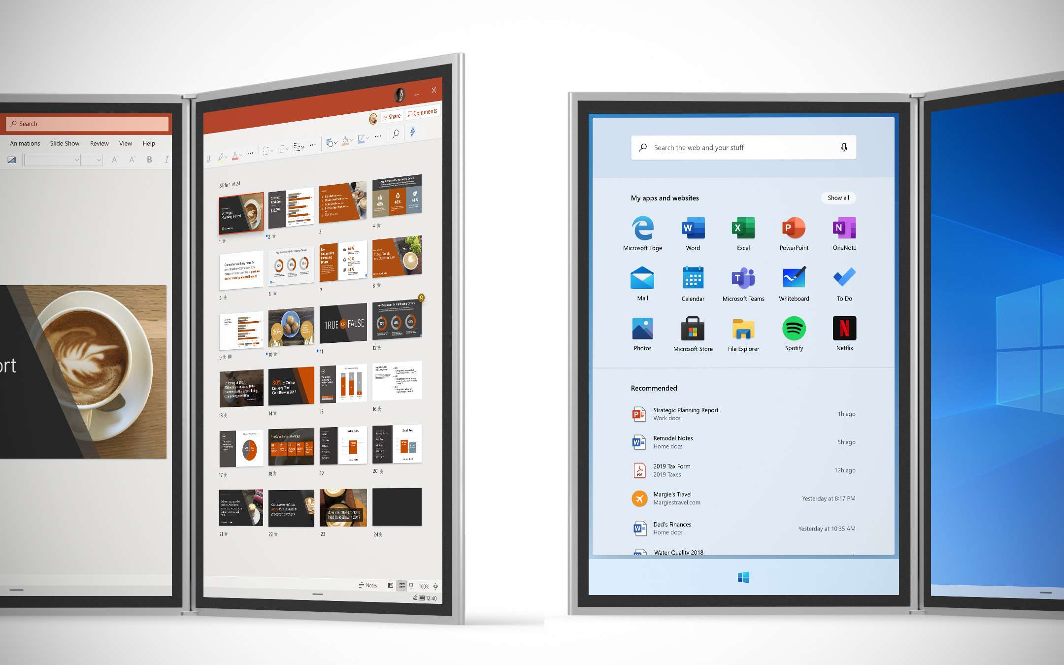 Surface Neo e Duo: le app attuali su uno schermo