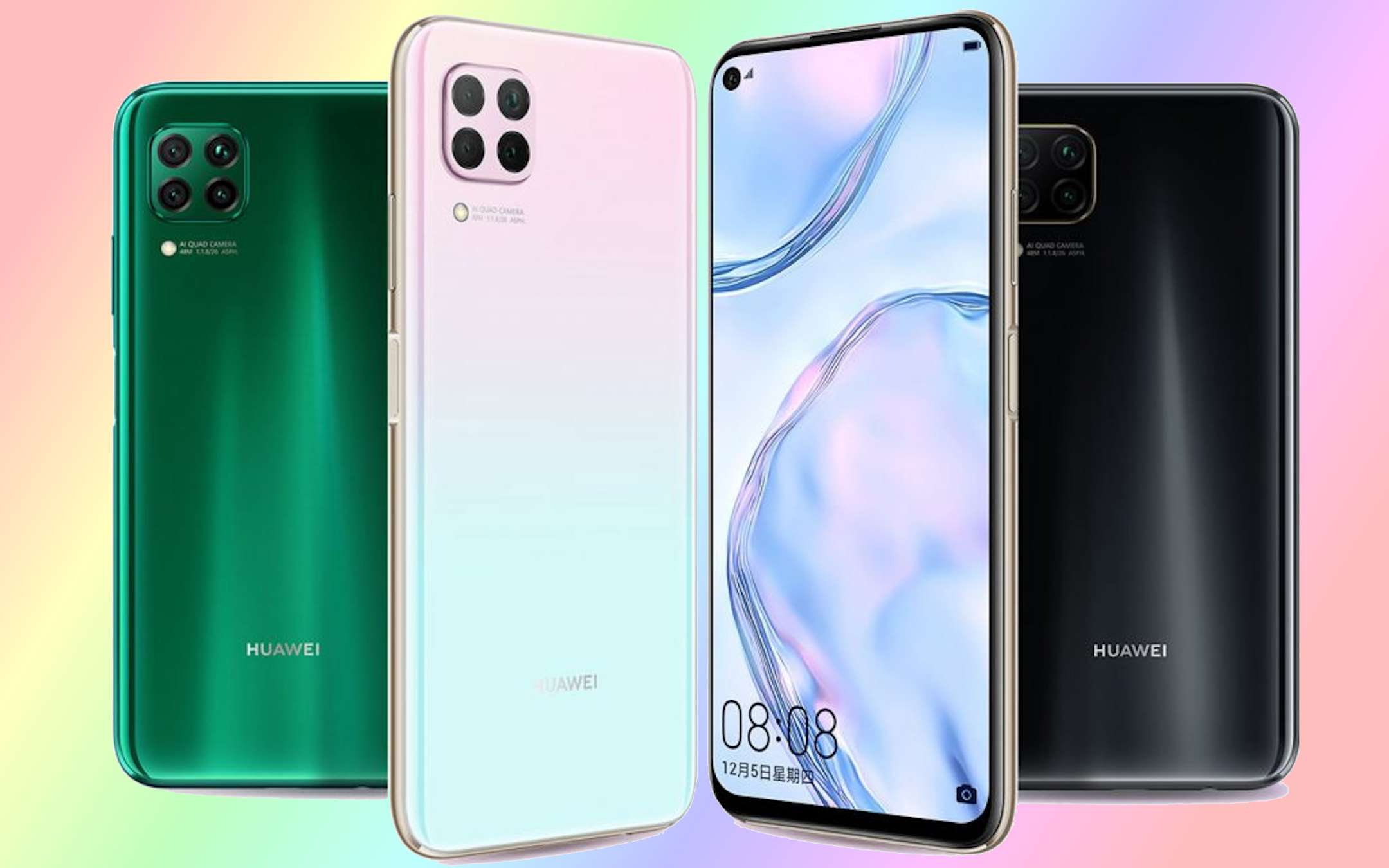 Huawei P40 Lite, il render: 