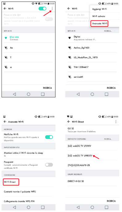 WiFi Direct LG
