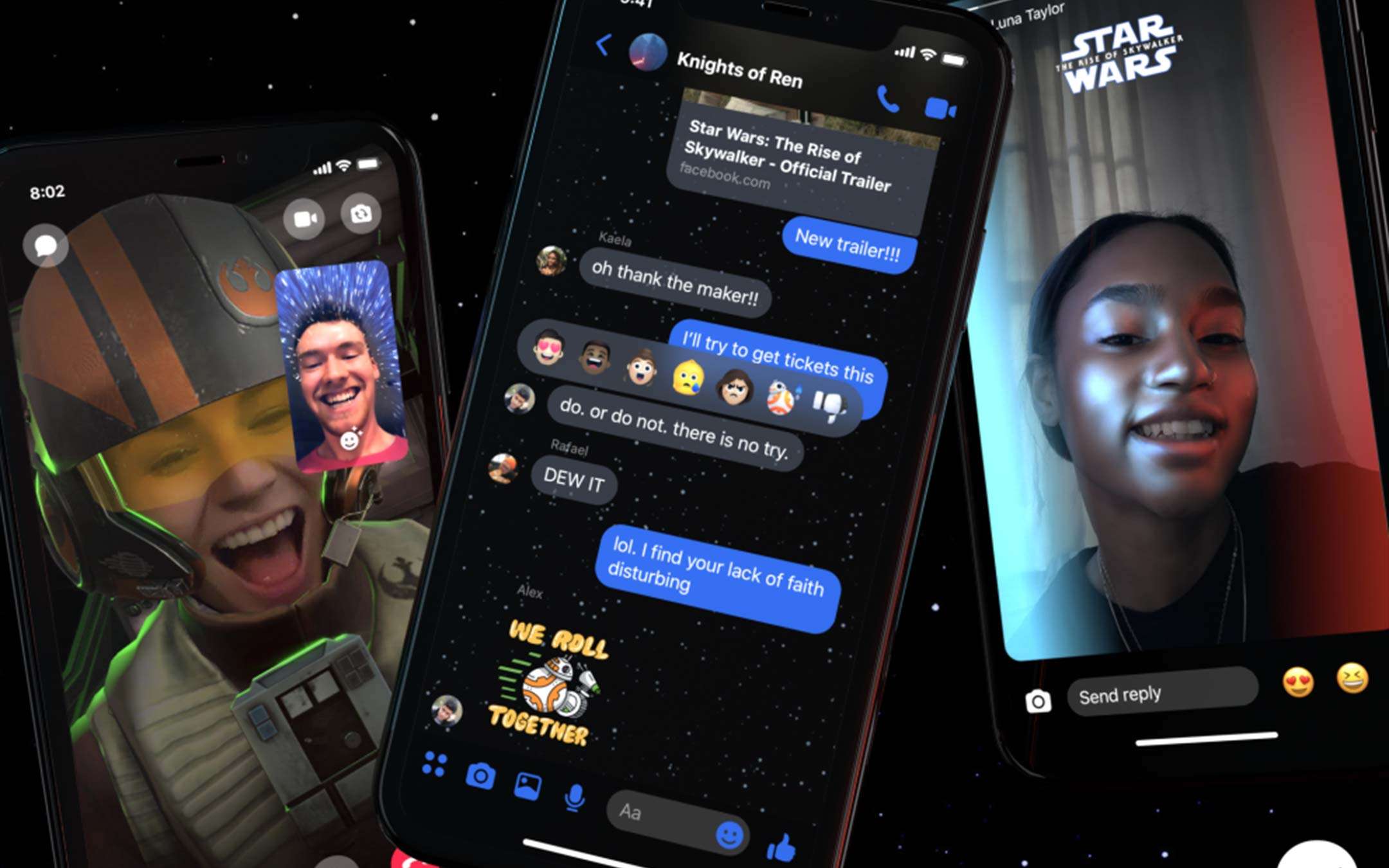 Su Facebook Messenger c'è aria di Star Wars