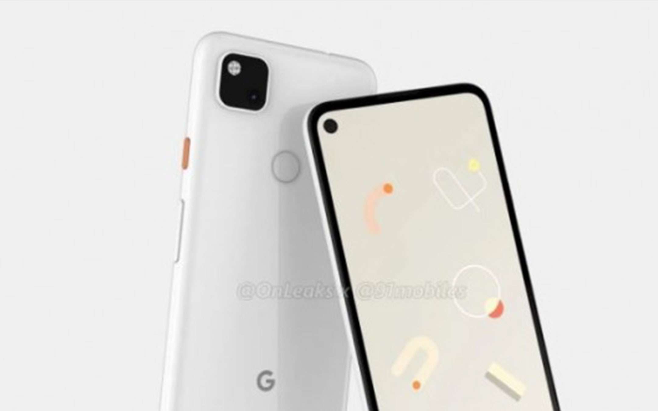 Google Pixel 4a forse con un foro nel display