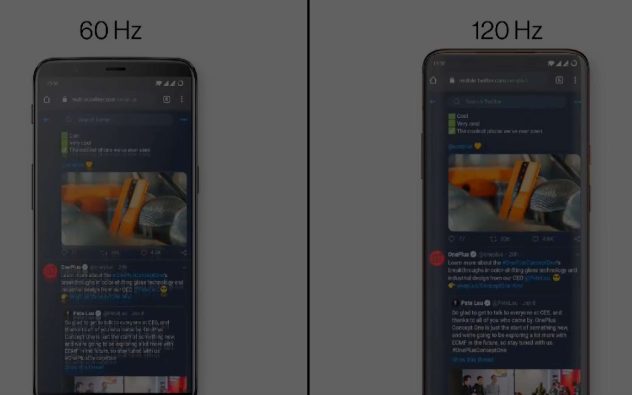 OnePlus mostra in video il Fluid Display a 120Hz