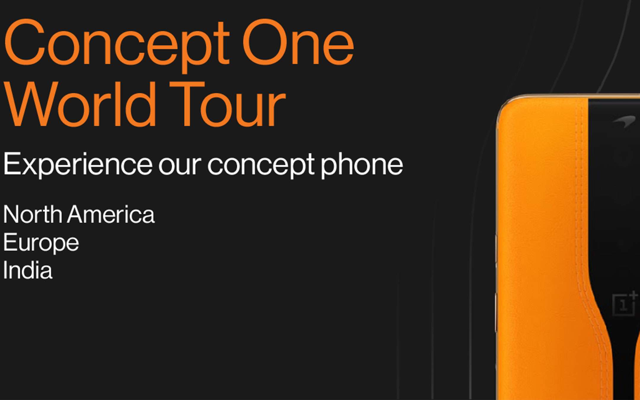 OnePlus Concept One: parte il tour mondiale