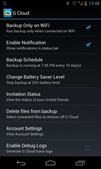 backup android