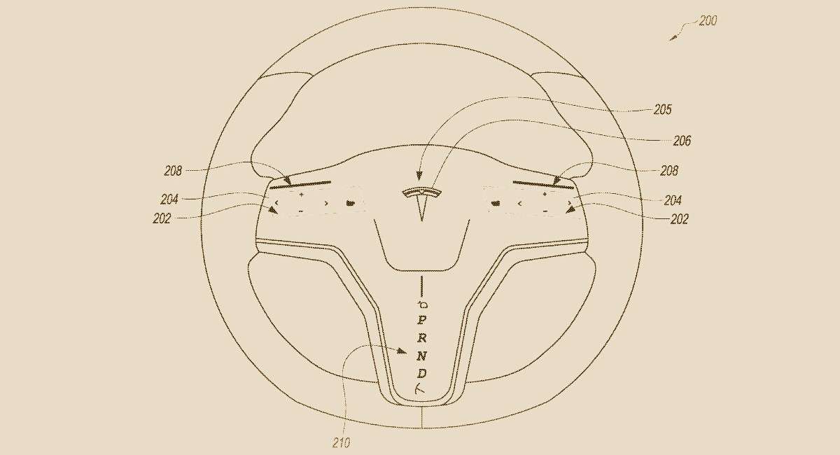 Tesla, nuovo brevetto per un volante sensibile al tatto