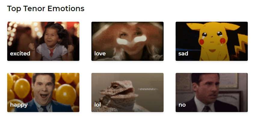 Tenor: le migliori GIF animate