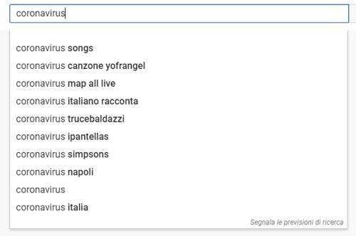 Coronavirus su YouTube