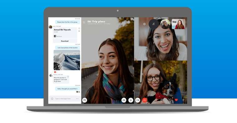 Videochiamata di gruppo su Skype