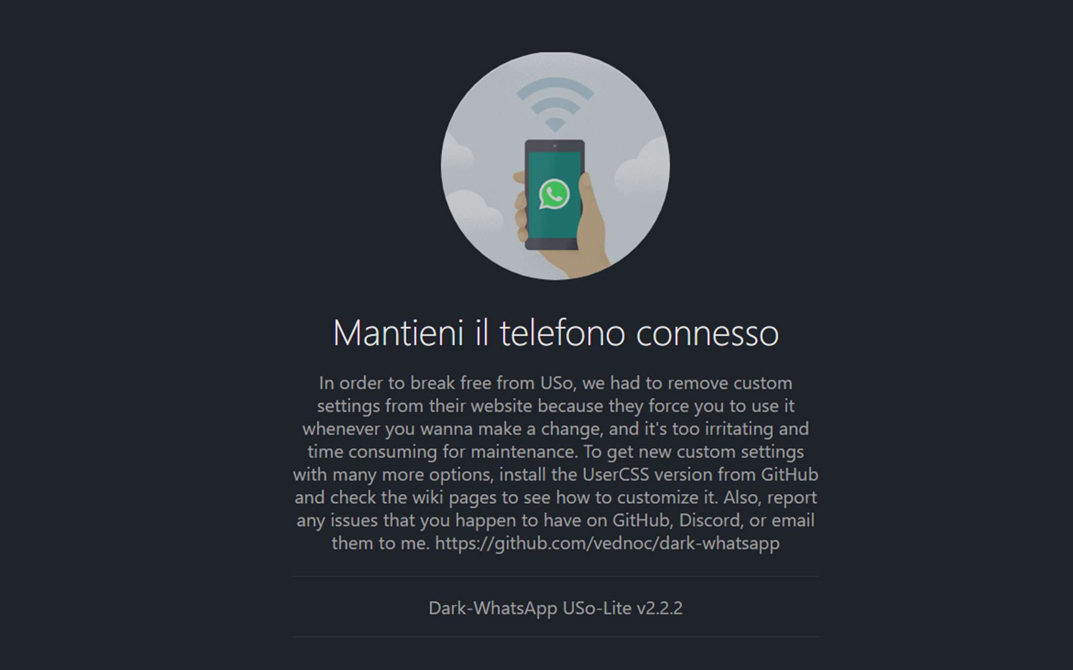 WhatsApp Web, tema dark: come averlo subito WhatsApp Web, tema dark: come averlo subito