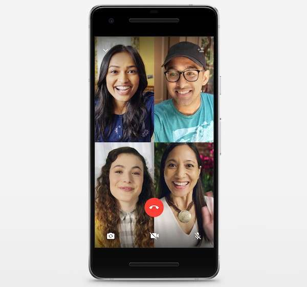Videochiamata su WhatsApp