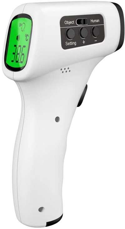 Termoscannerper Febbre con Display Digitale Pistola Laser Frontale e Corpo a Distanza per Bambino Adulto Professionale A Termometro_Febbre infrarossi Senza Contatto N 