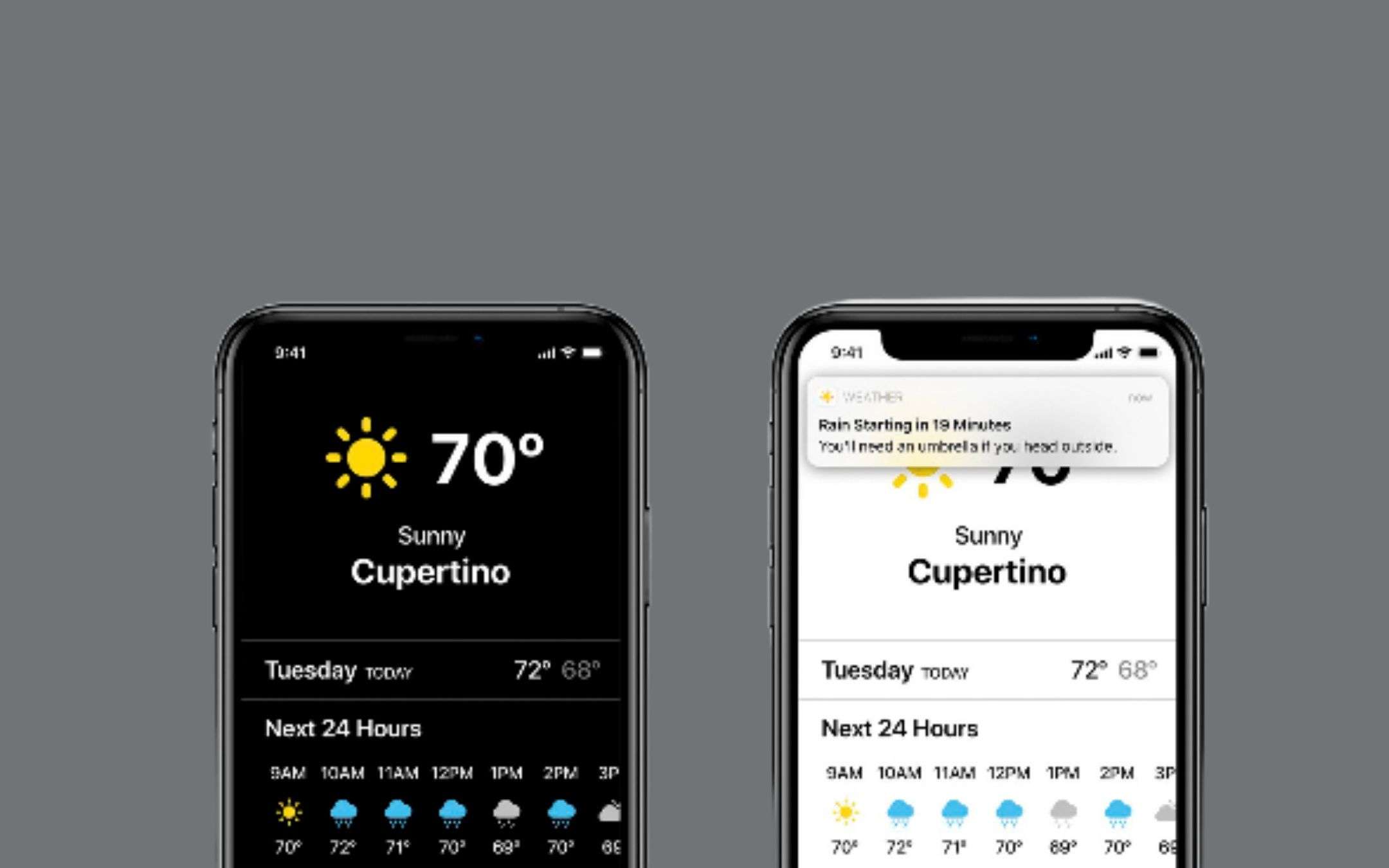 App Meteo su iOS: un concept meraviglioso