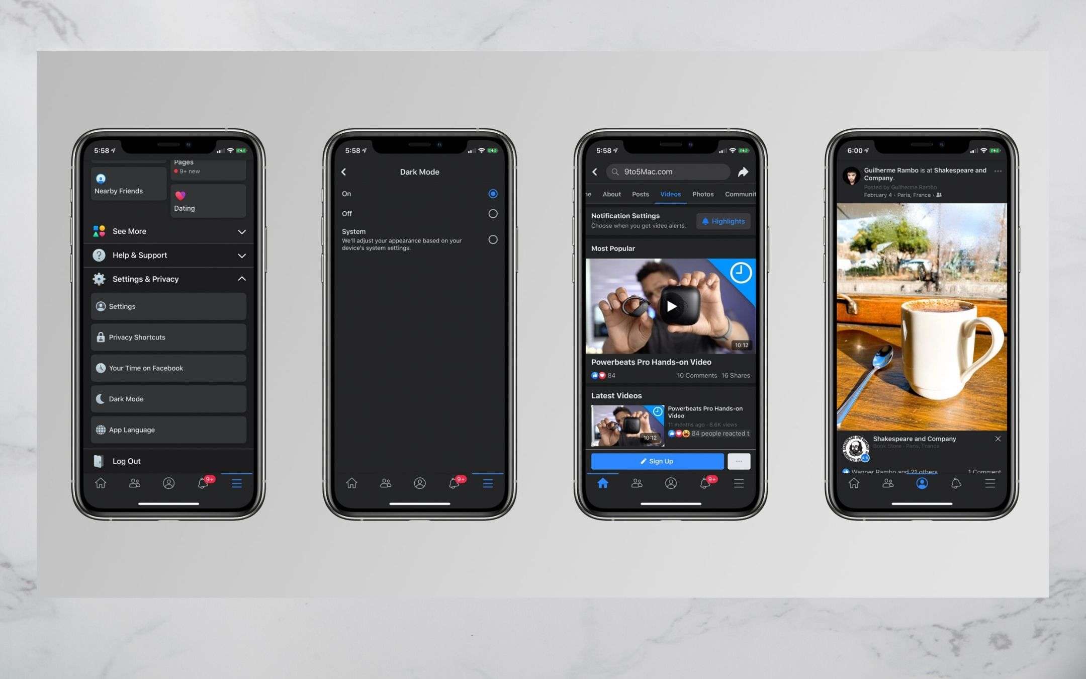 Facebook: ecco la Dark Mode su dispositivi iOS Facebook: ecco la Dark Mode su dispositivi iOS