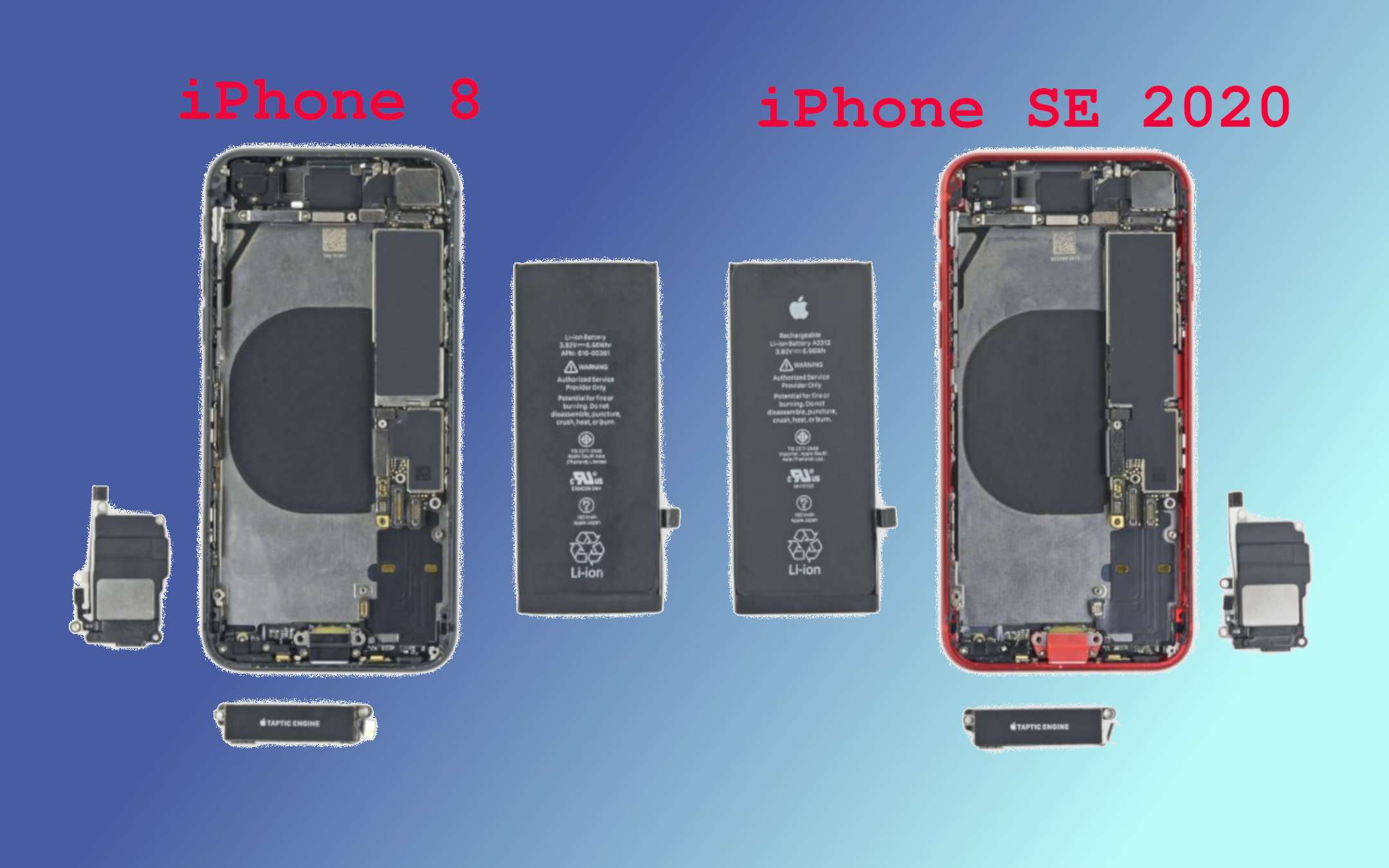 iPhone SE 2020: parti intercambiabili con iPhone 8