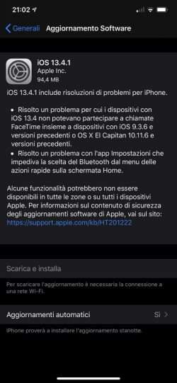 يتوفر iOS 13.4.1: تم إصلاح خطأ Facetime 2