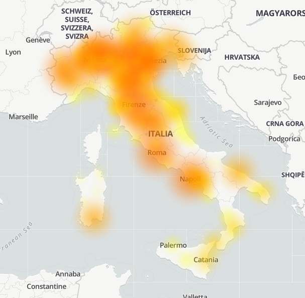 Problemi sulla rete TIM del 1 aprile 2020