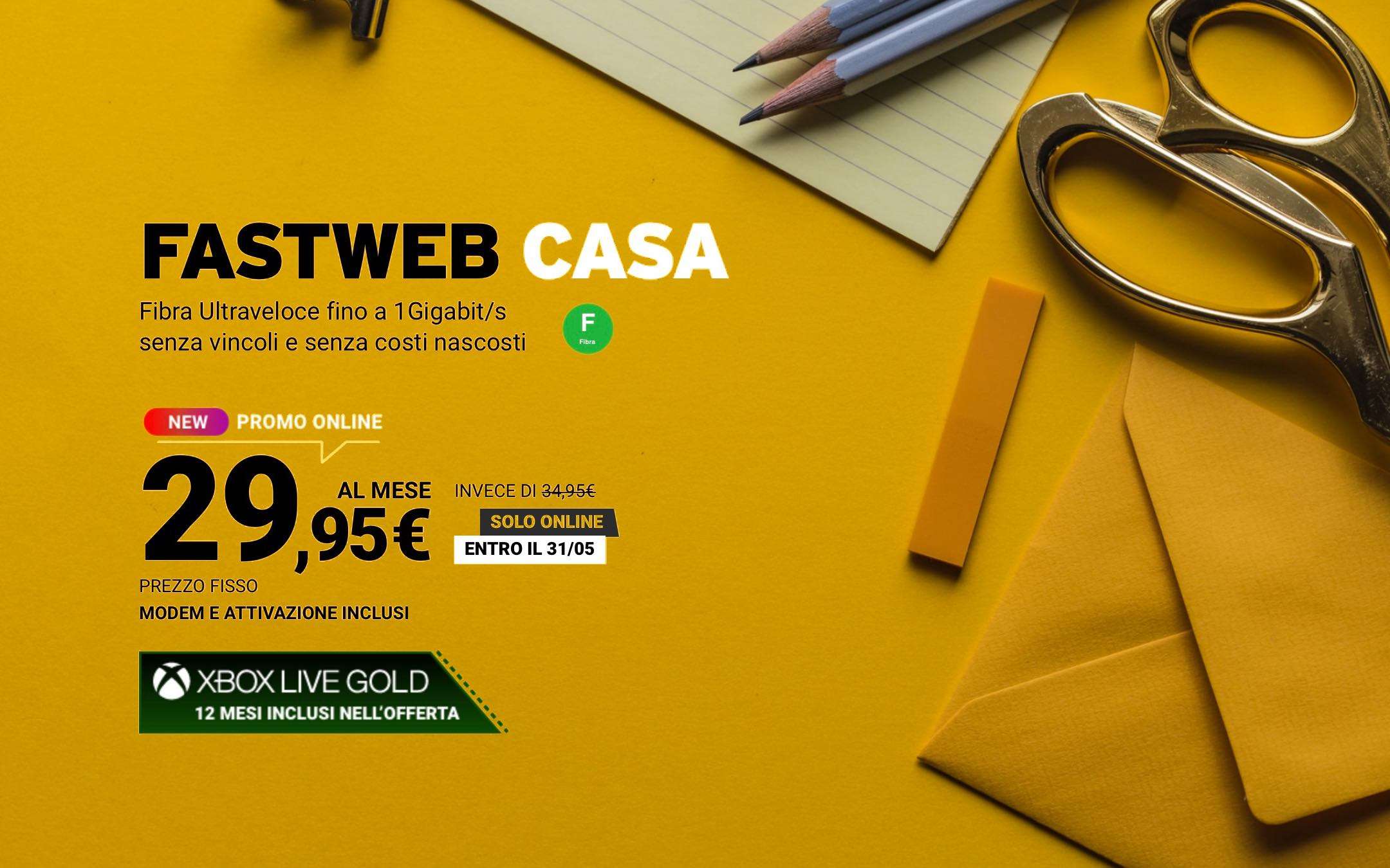 Fastweb Casa: NOW TV e XBOX Live Gold, scopri come