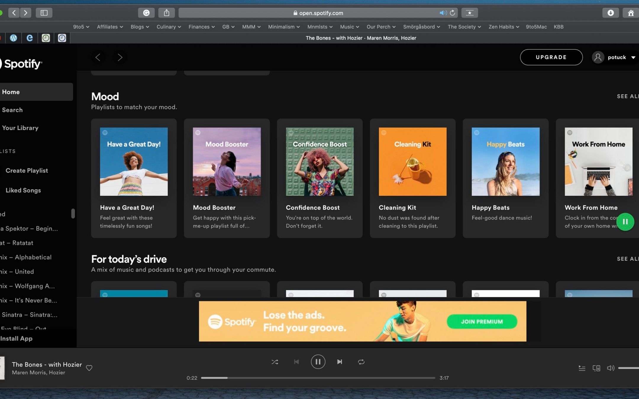 Spotify: ritorna il supporto per il browser Safari