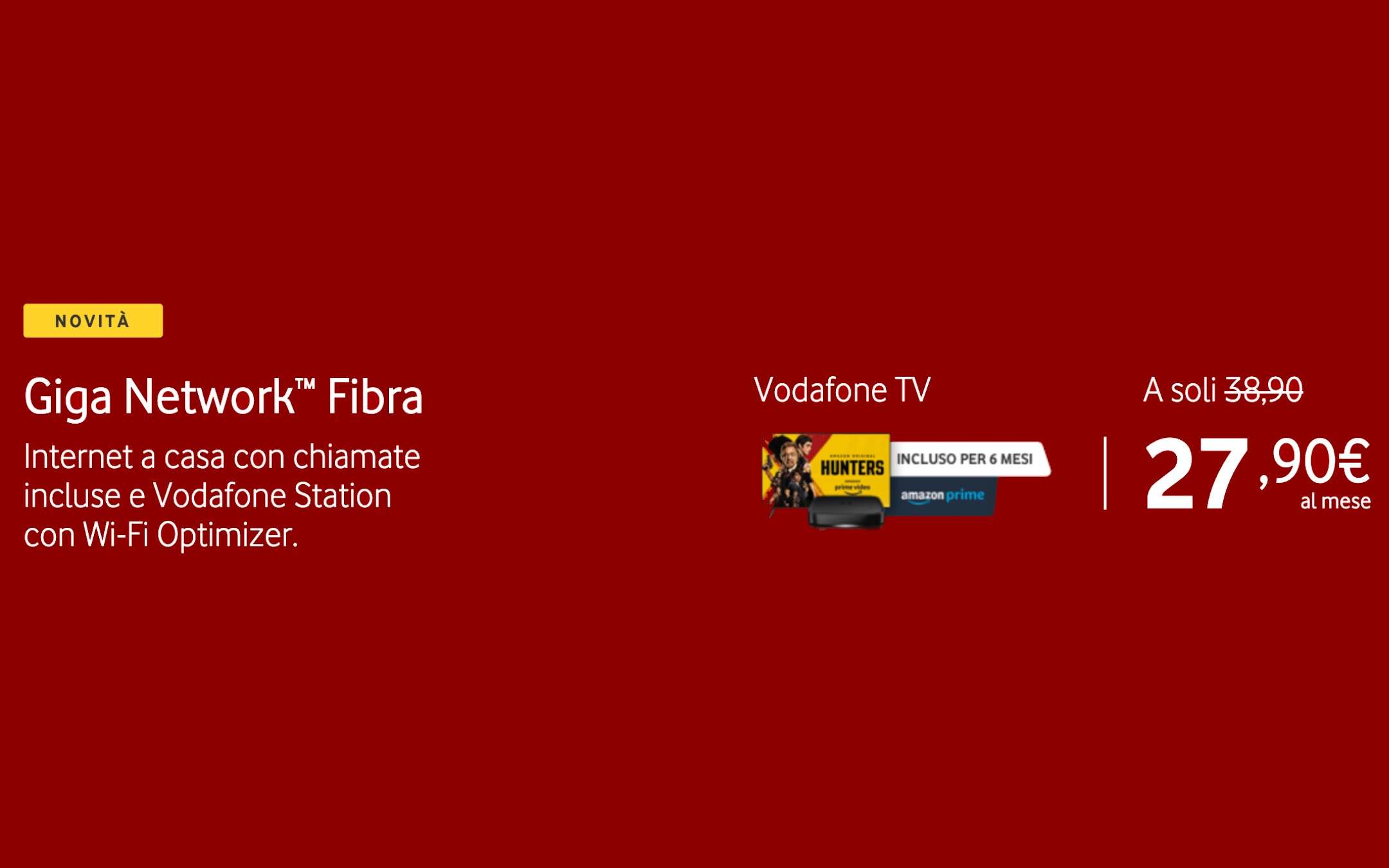 Internet Unlimited Vodafone: Fibra a meno di 28€ Internet Unlimited Vodafone: Fibra a meno di 28€