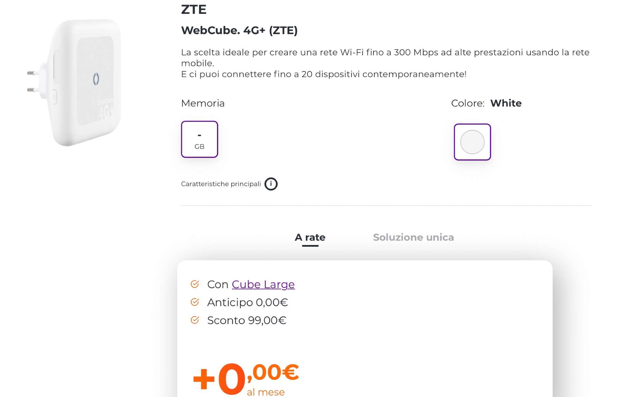 Cube Large Summer: 100GB a 9,99€ con WINDTRE