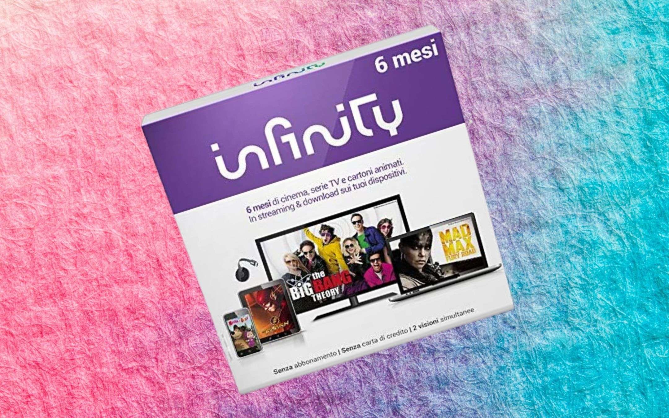 Infinity, cofanetto 6 mesi: 38% sconto Amazon Infinity, cofanetto 6 mesi: 38% sconto Amazon