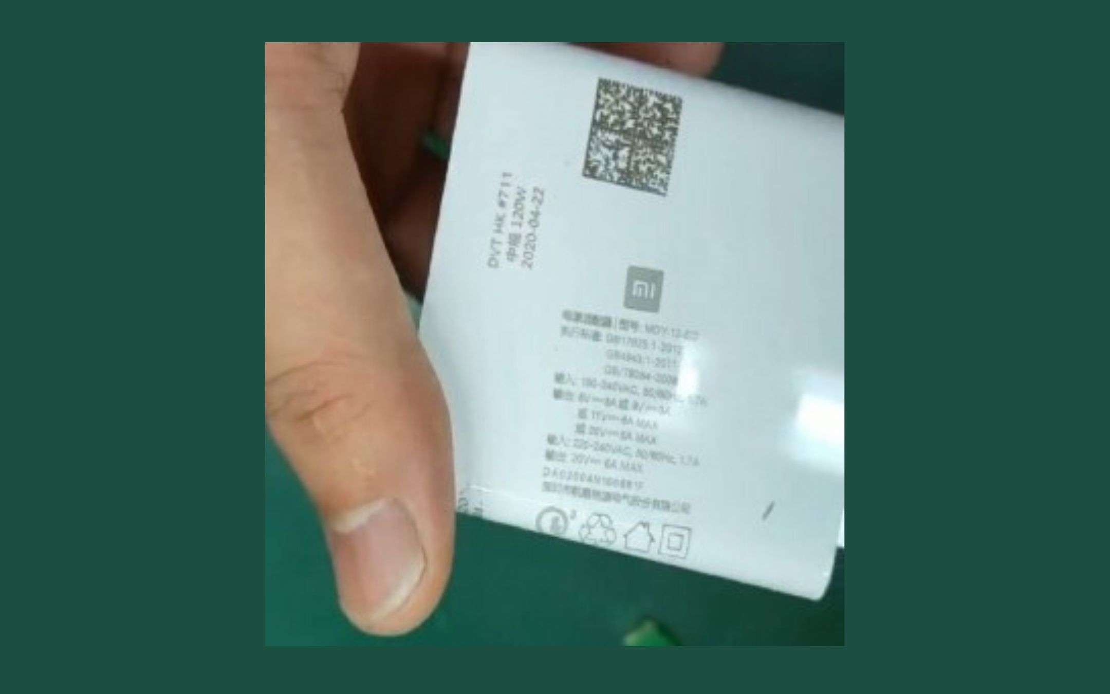 Xiaomi: caricatore da 120W mostrato in video