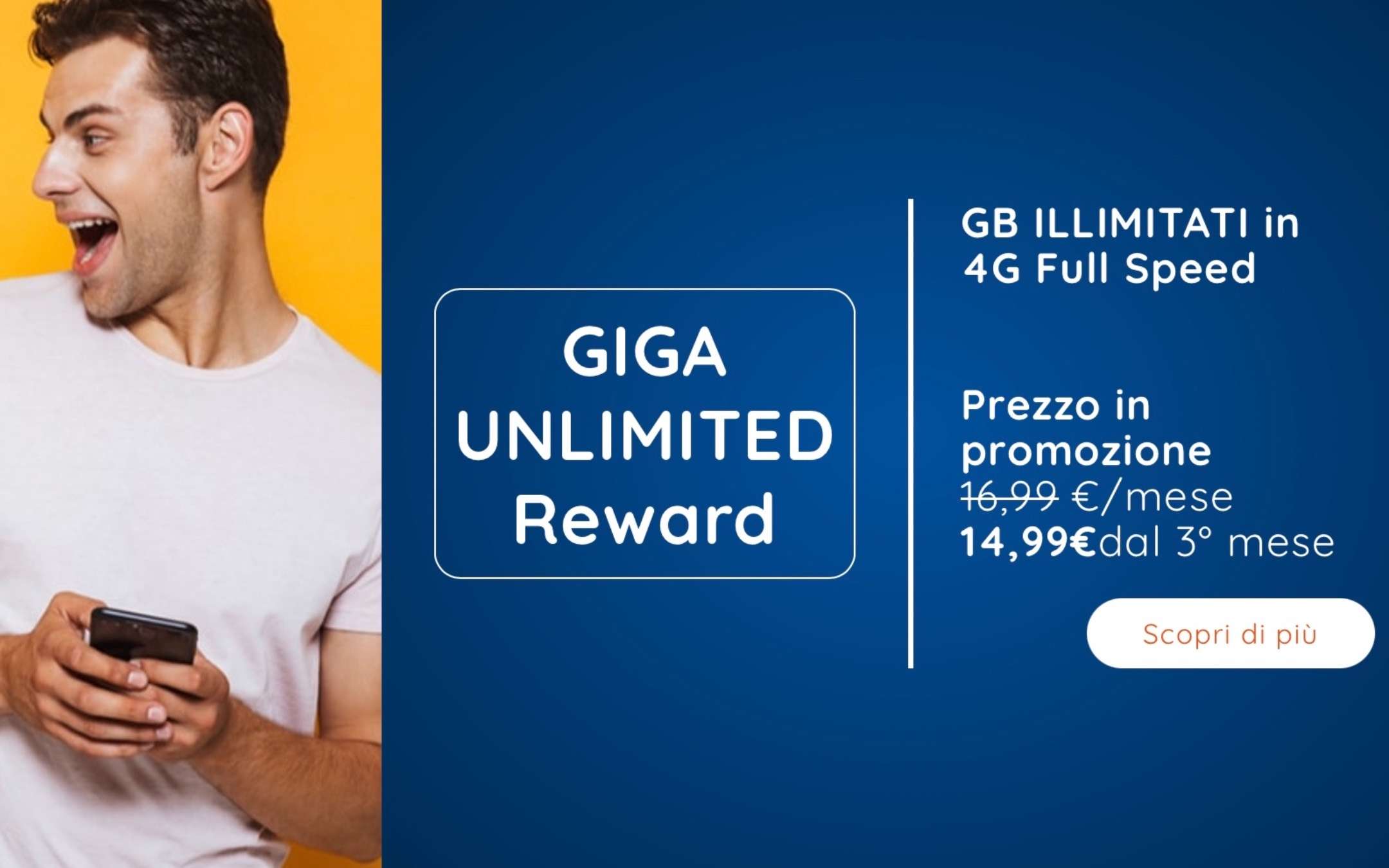 1Mobile: GIGA illimitati in 4G su rete Vodafone