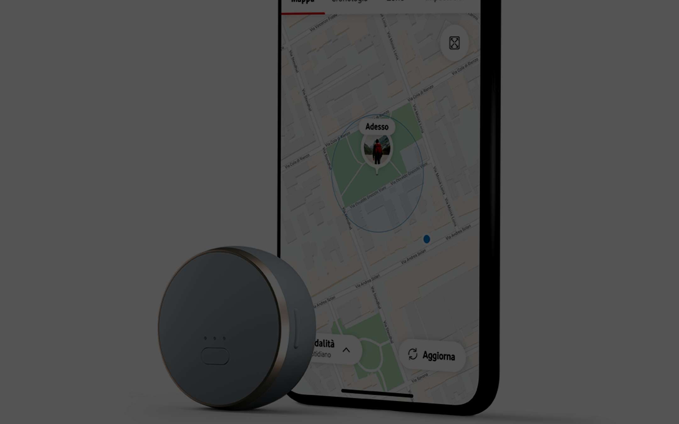 Curve: GPS tracker di Vodafone per chi perde tutto