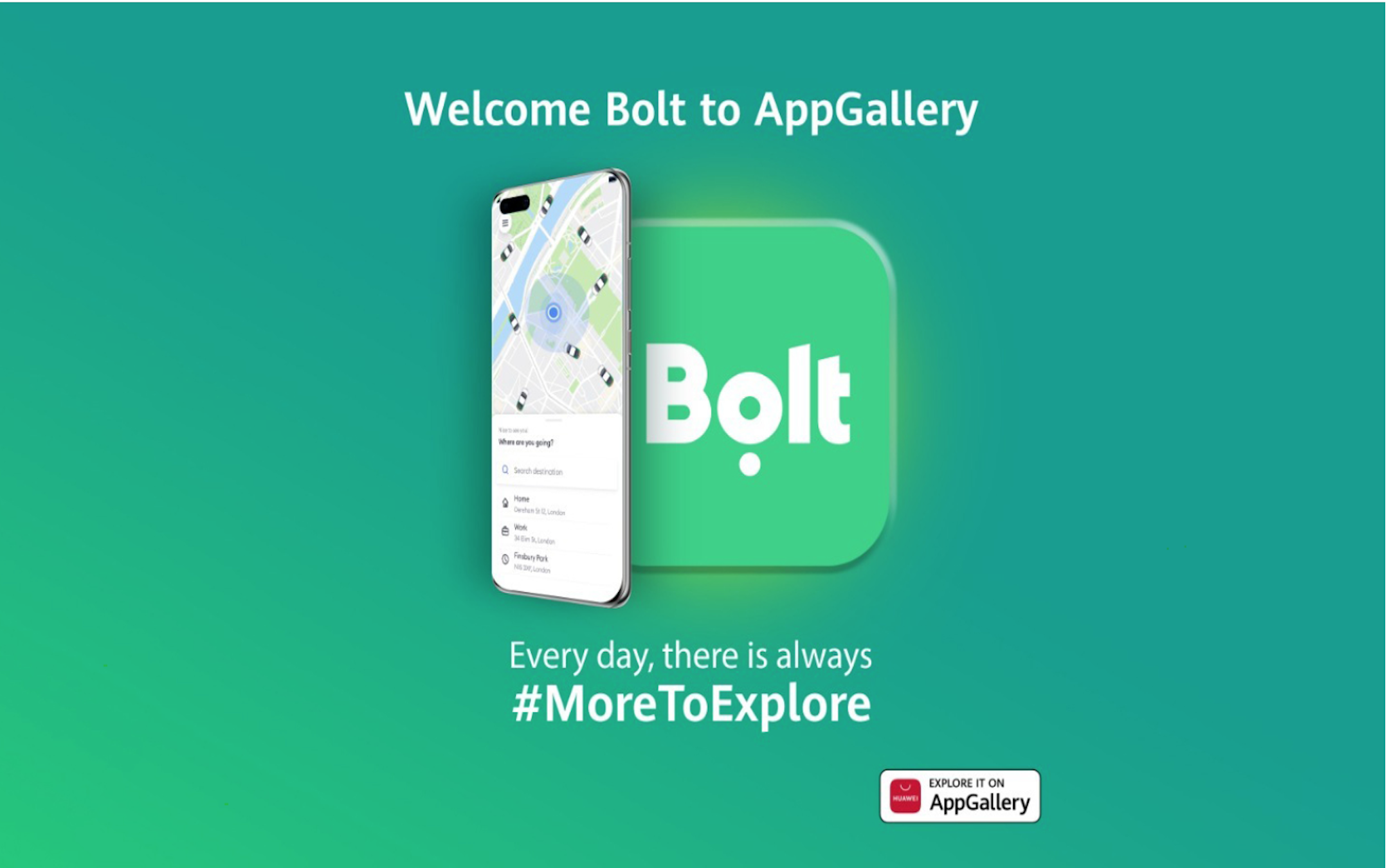 Huawei aggiunge l'app Bolt sul suo AppGallery