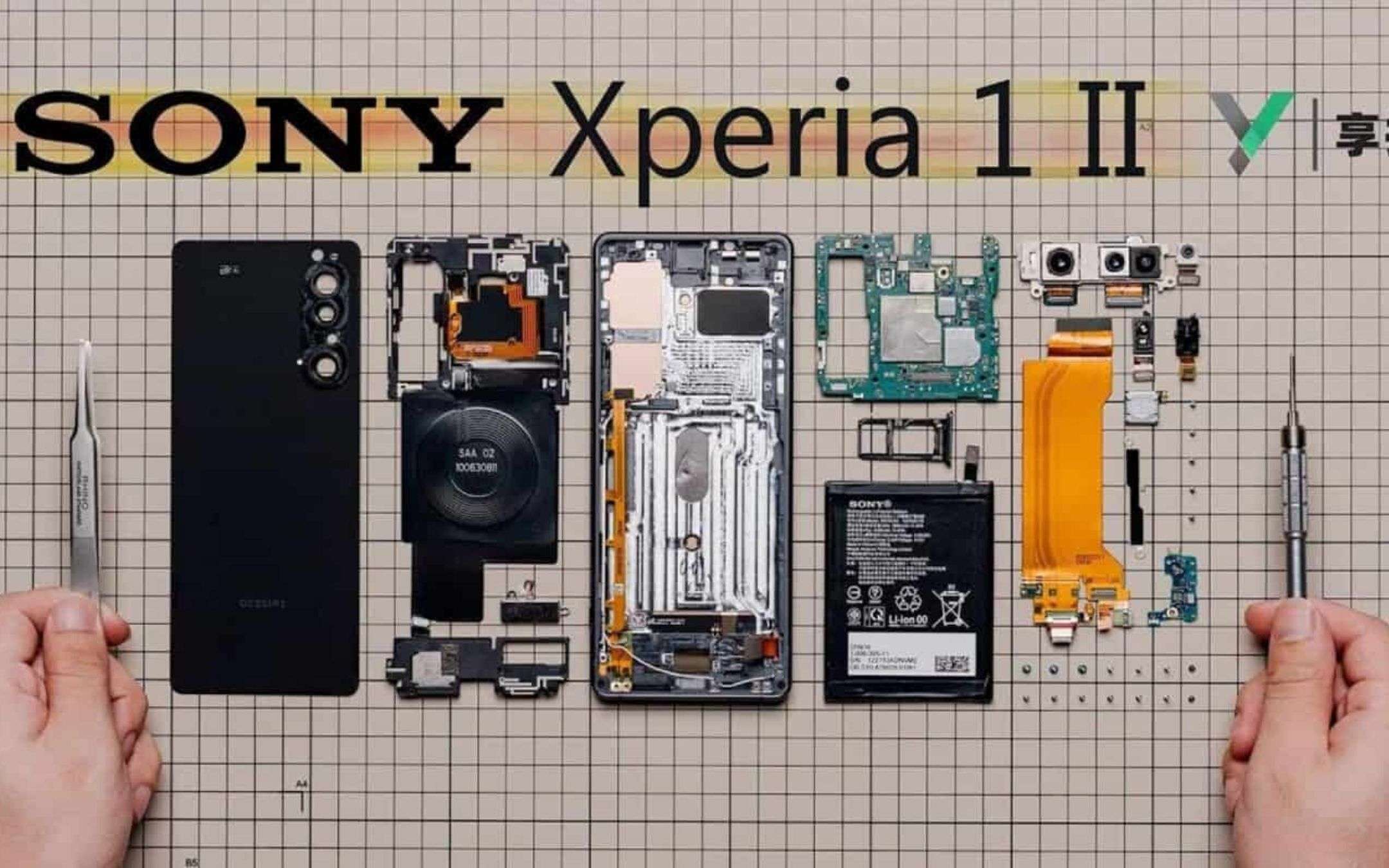 Xperia 1 II: lo smartphone è facile da riparare