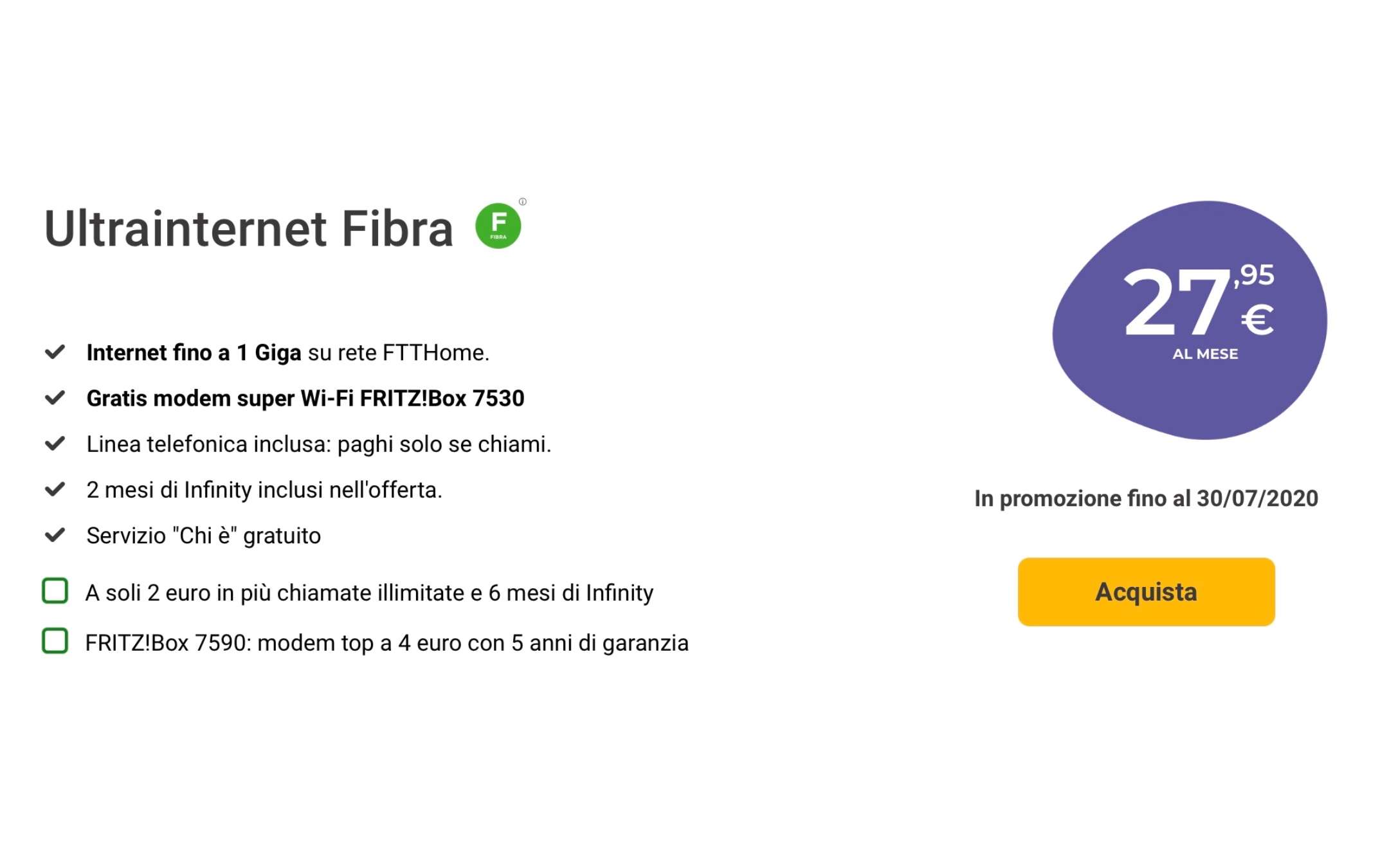 Tiscali: Fibra 1 Gigabit anche con FRITZ!Box 7590