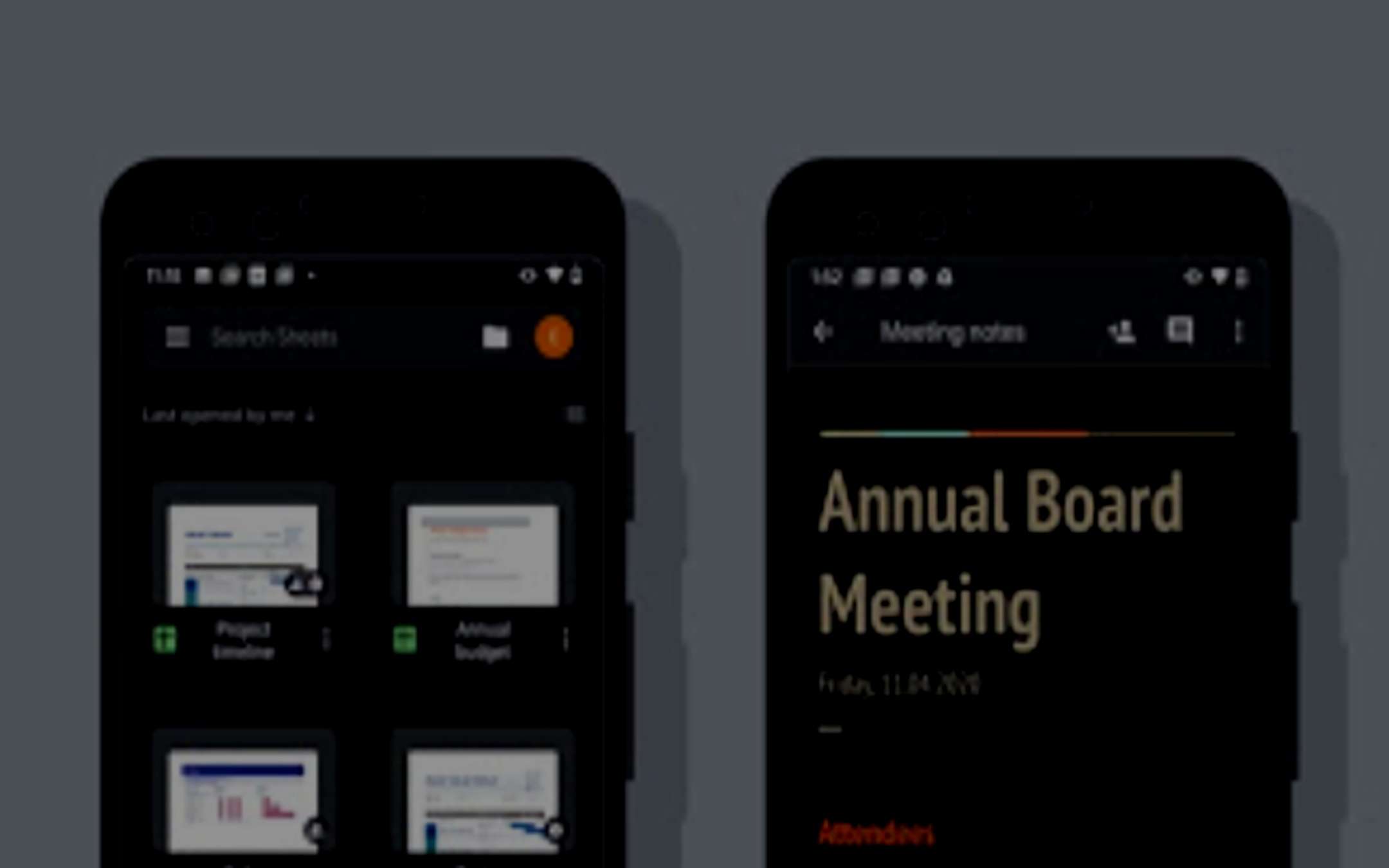 Google: Dark Mode per Docs, Fogli e Presentazioni