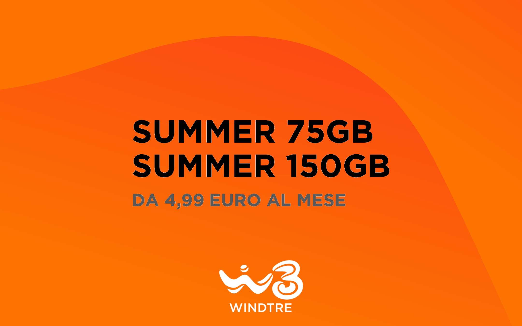 WINDTRE: fino a 150GB a partire da 4,99€