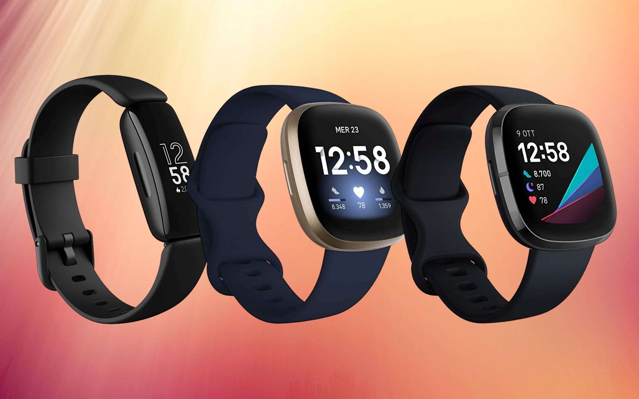 Fitbit Sense, Versa 3 ed Inspire 2 sono su Amazon