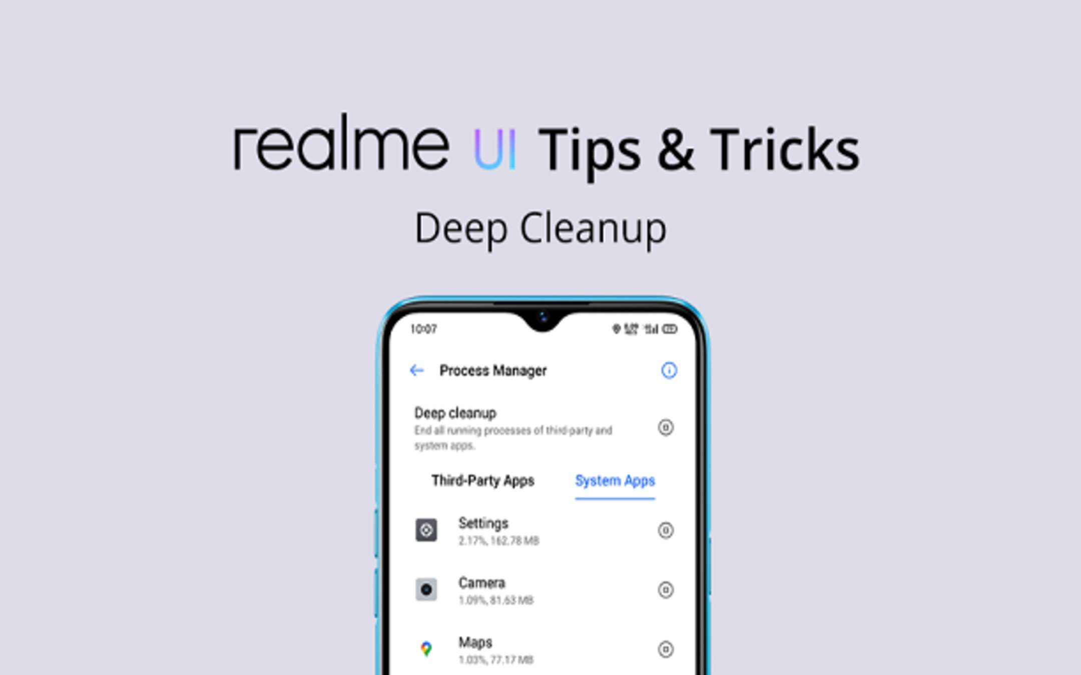 Realme: Deep Cleanup su tutti i device UI 1.0