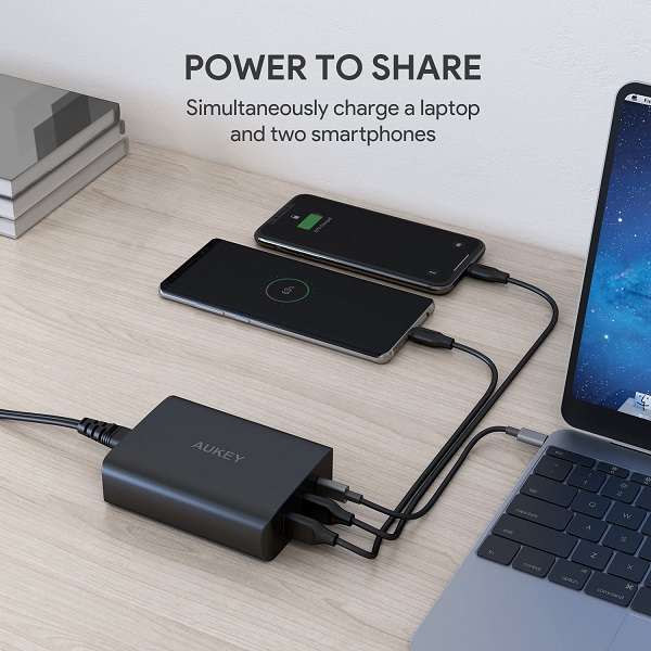 Caricabatteria Aukey USB C - 2