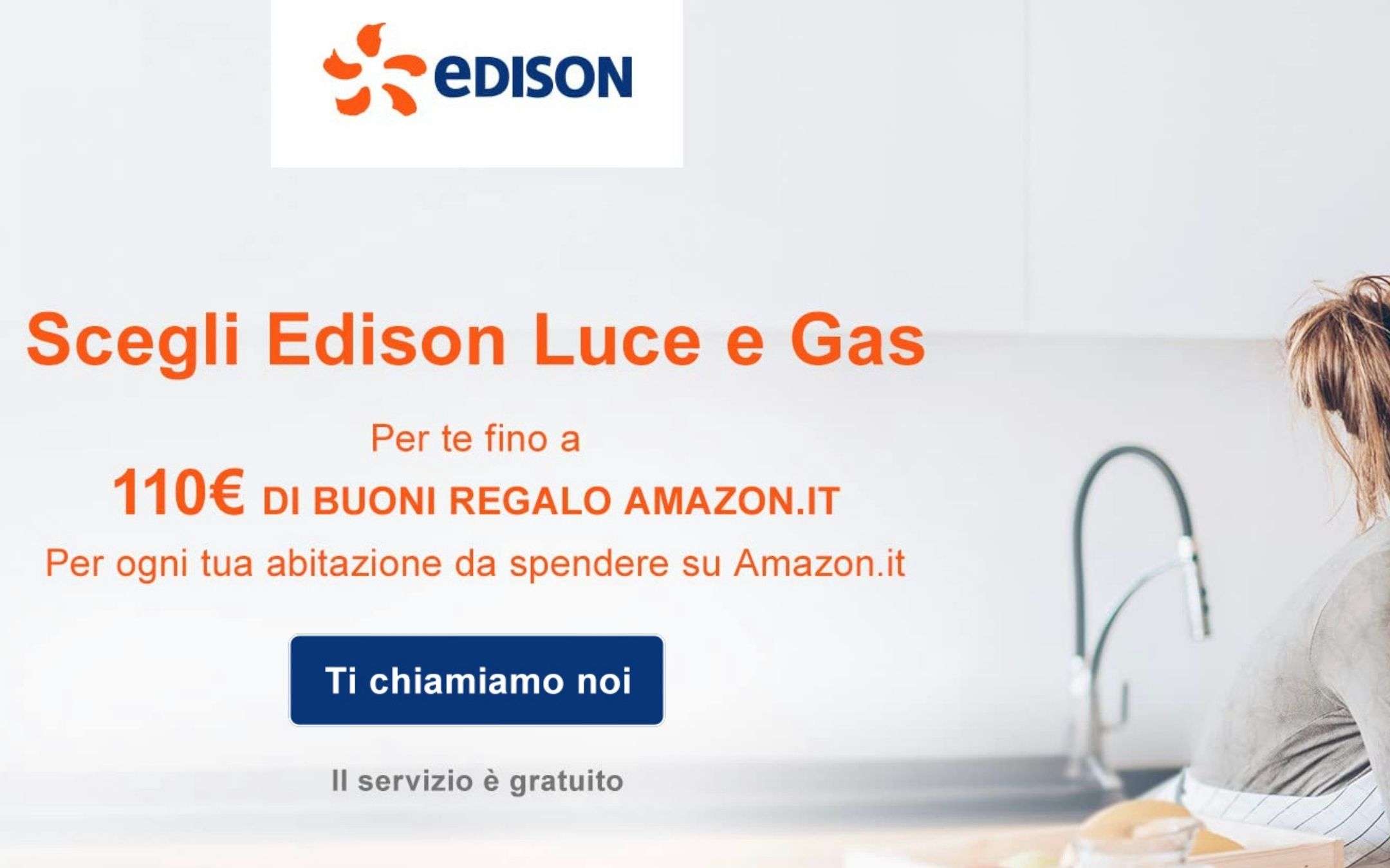 110€ di buoni Amazon con Edison: come averli
